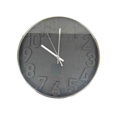 Imagem de Relógio de Parede Preto 30 cm N248942-8 - Quanhe