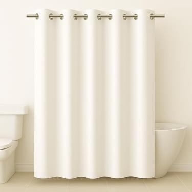 Imagem de Cortina Para Box de Banheiro em PVC Impermeável e Antimofo - 1,38 x 2m BRANCO