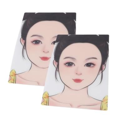 Imagem de Zhjvihx Placa de Exibição de Tinta Facial Infantil, Tábua de Pintura de Rosto A4 Tamanho 2pcs Menina para Iniciantes para a Prática de Pintura de Rosto (#1)