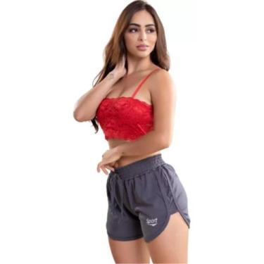 Imagem de Short Feminino Casual Piscina Esporte Confortável Resistente - Naimus,