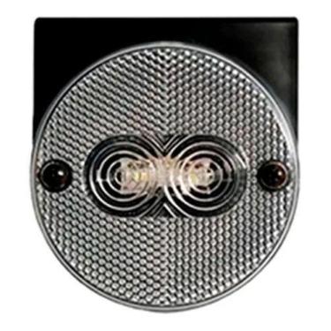 Imagem de Kit 12 lanternas lateral led caminhão carreta cristal - Lantersul