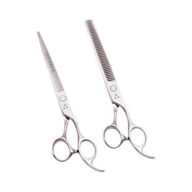 Imagem de Tesoura Profissional Para Cabeleireiro, 5-8 Polegadas, Tesoura Para Co
