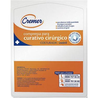 Imagem de Compressa para Curativo Cirúrgico Costurada Estéril 10x15cm - Cremer