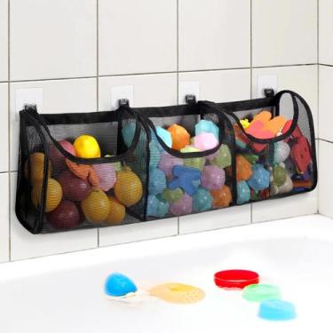 Imagem de Armazenamento de brinquedos de banho Goowin Bath Toy Holder com 3 comp