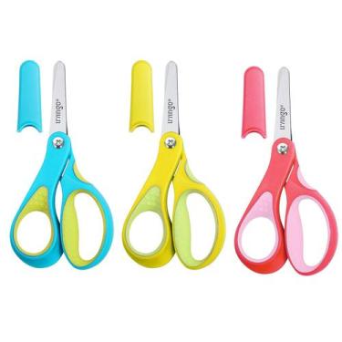 Imagem de Tesoura LIVINGO, canhota, para crianças, 13 cm, ponta sem corte, pacot