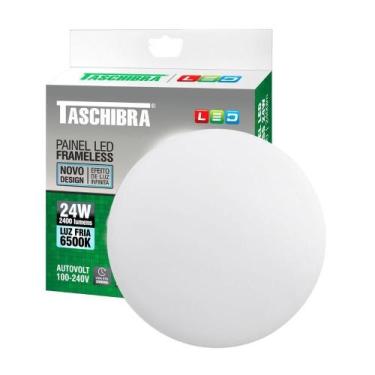 Imagem de Painel De Led Frameless Redondo Embutir-sobrepor 24w Bivolt Taschibra 