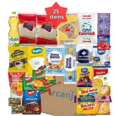 Imagem de Cesta Básica De Alimentos Completa 25 itens de Qualidade - Gold