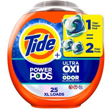 Imagem de Detergente para roupa Tide Ultra OXI Power PODS 25 pacotes