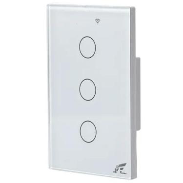 Imagem de Interruptor Inteligente Wifi 3 Botão-Touch Smartonoff Parede