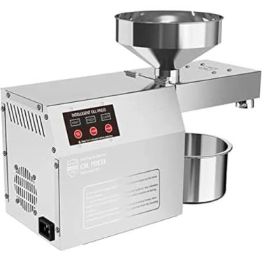 Imagem de Máquina De Prensa De óleo Quente E Frio 600w Extrator De óleo Automático Máquina De Prensagem Extrator De óleo Extrator De Prensa De óleo Para Abacate Coco Linho Amendoim Mamona Cânhamo Sem