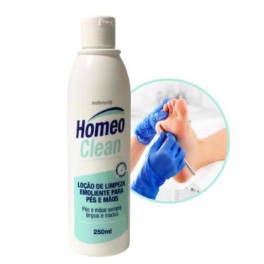 Imagem de Loção de Limpeza Emoliente Mãos e Pés Homeo Clean Podologia Nobrevie 2