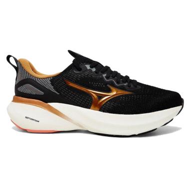 Imagem de Tênis Mizuno Glow 3 Feminino - 37 - Preto-Dourado