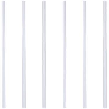 Imagem de CRASPIRE 6 varetas de acrílico transparente, palito de pirulito de plástico, 30,5 cm de comprimento, 10 mm, varetas de agitação reutilizáveis, varetas de tiras, topos de bolo para doces, sobremesas