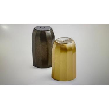 Imagem de Hotel Collection Conjunto de saleiro e pimenteiro facetado, vidro de cristal