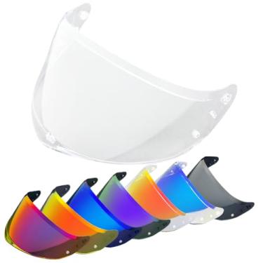 Imagem de YMTSGEQ Substituição da viseira do capacete FF808. Proteção UV do capacete FF808 compatível com FF808, Stream II (uso diurno e noturno)