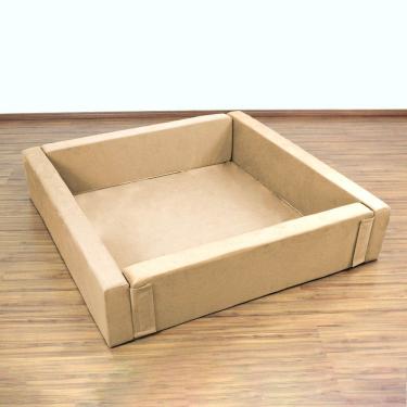 Imagem de Piscina Quadrada  em Suede 1m20 x 30cm escolha a cor