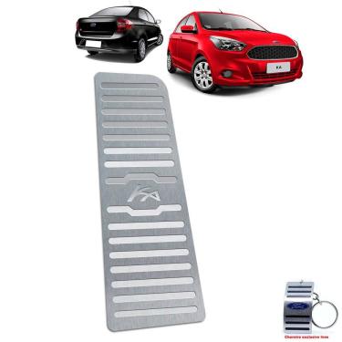 Imagem de Descanso De Pé Ford Novo Ka 2014 Até 2020 Aço Inox