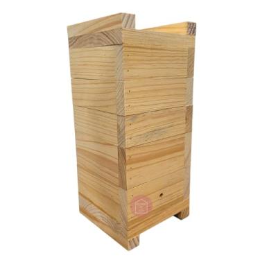 Imagem de Caixa Para Abelhas Sem Ferrão Jataí 3 Melgueira 12x12cm