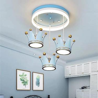 Imagem de Lustre moderno para crianças, luminária pendente para quarto de meninas, decoração personalizada para quarto de princesa com iluminação aconchegante