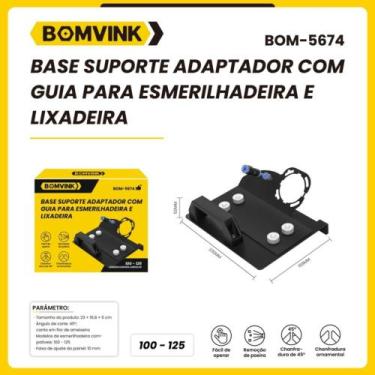 Imagem de Base suporte adaptador com guia para esmerilhadeira e lixadeira - Bonv