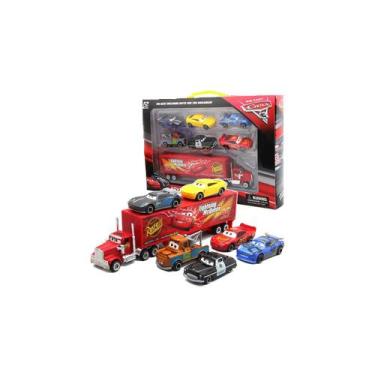 Imagem de Carros de brinquedo Pixar Cars Lightning Mcqueen 7 peças fundidas sob 