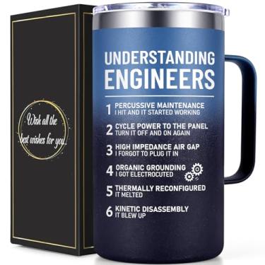 Imagem de Lifecapido Engineer Gifts, Understanding Engineers Caneca de café com isolamento de 590 ml, presentes de engenharia mecânica, presente de aniversário e Natal para engenheiros, gradiente