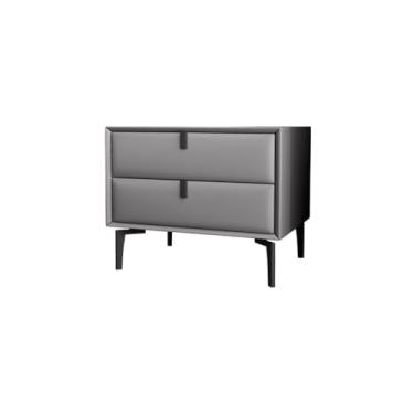 Imagem de Mesa de cabeceira para sofá, mesa de cabeceira moderna, minimalista, de madeira maciça, para quarto, pequena mesa de armazenamento