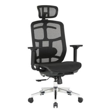 Imagem de Cadeira Escritório Ergonomica DT3 Diana + em Mesh Vidartex, Apoio cabeça 3D, Braços 3D+, Assento deslizante, apoio lombar manual 2D, suporta até 150 e altura máx.1,85m (Black)