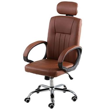 Imagem de Computador executivo de encosto alto com função de balanço mesa de escritório ergonômica altura ajustável mesa de jogos para escritório sala de reuniões