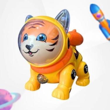 Imagem de Brinquedo Tigre Divertido Solta Fumaça Com Luz E Som.(Amarelo) - FUN G
