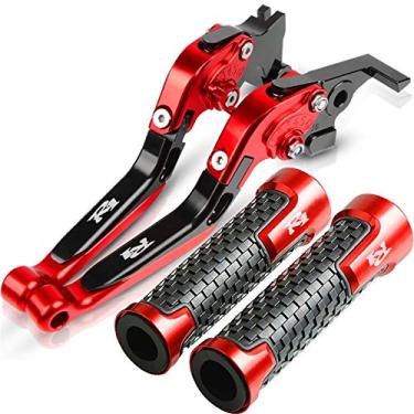 Imagem de Para Yamaha YZFR1 YZF R1 1999 2000 2001 2002 2003 Acessórios de motocicleta Alavancas de embreagem de freio extensíveis Punhos de mão do guidão Extremidades da alavanca de embreagem do freio da
