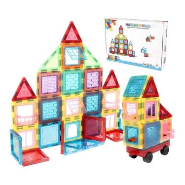 Imagem de Jogo de brinquedos magnéticos 45 peças
