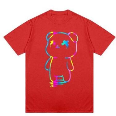 Imagem de Camisa Camiseta Do Urso Do Arco-Iris NOVO! - loja dinka, m, Vermelho