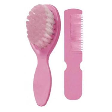 Imagem de Kit escova + pente infantil - PEPETA, ROSA