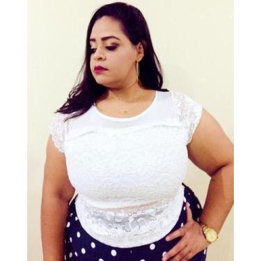 Imagem de Cropped renda - Lili corte , Branco