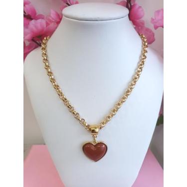 Imagem de Colar marrom semijoia - Val store 