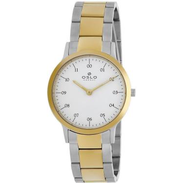 Imagem de Relógio Oslo Feminino Ref: Oftsss9T0066 B2Sk Slim Bicolor