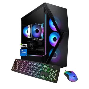 Imagem de iBUYPOWER Slate MESH Gaming PC Desktop Computador Intel Core i7 14700F CPU, NVIDIA GeForce RTX 5070 12GB GPU, 32GB DDR5 RGB 5200MHz RAM, 1TB NVMe SSD, Windows 11 Home, teclado e mouse - SMI7N5701