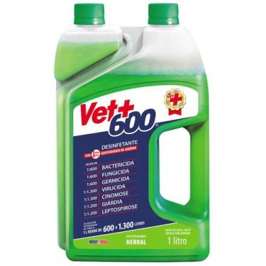 Imagem de VET+600 Desinfetante Concentrado 1 Litro