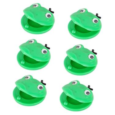 Imagem de Generic 6 peças de claquete, castanholas de dedo, lembrancinhas de festa em formato de névoa, castanholas musicais, instrumentos de percussão para festa