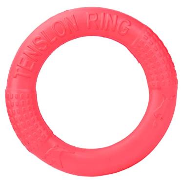 Imagem de CHICIRIS Anel de Tração de Animais de Estimação, Exercício Portátil Pulando um Brinquedo de Anel Voador de Cachorro Pequeno para Ao Ar Livre (Vermelho S)