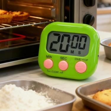Imagem de Cronômetro de contagem regressiva eletrônico com tela grande alarme alto de fácil operação ferramenta de gerenciamento de tempo visual
