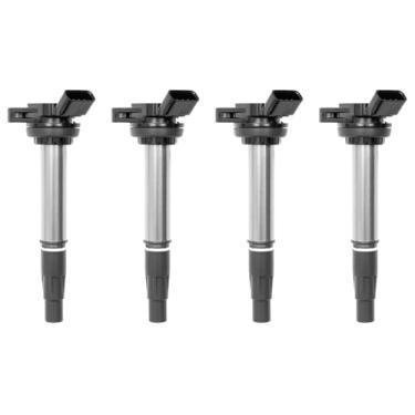 Imagem de Conjunto de 4 bobinas de ignição Toyota Corolla| Matrix| Prius| Scion IM| Scion XD| Lexus CT200H| Pontiac Vibe & More Replaces# UF-596, UF-619, 90919-02252, 90919-02258