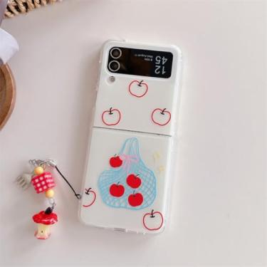 Imagem de Capa para Galaxy Z Flip6, capa protetora rígida com pingente de frutas fofas (para Galaxy Z Flip6/03)