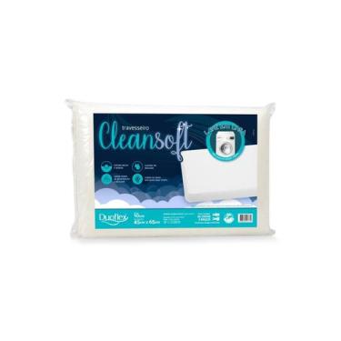 Imagem de Travesseiro Duoflex Cleansoft 45x65cm Fácil de Higienizar