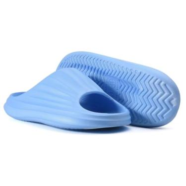 Imagem de Chinelo Sandália Nuvem Slide Confort Max | Estiloso Macio Anatômico Unissex | Cor Azul BB (Azul BB, BR, Adulto, Faixa Numérico, 38, 39)