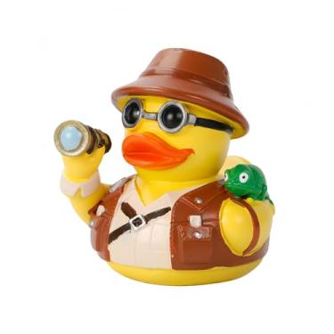 Imagem de OYL Explorer Resin Duck Figurine Camping Craft Statue for Outdoor Adventure Enthusiasts Desk Shelf Office Home Decor Collectible