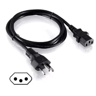 Imagem de Cabo Força de Energia para Fonte de PC e Monitor 1,50 metros