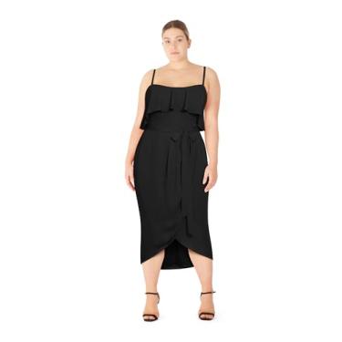Imagem de City Chic Vestido feminino plus size - fábula, Preto, 58