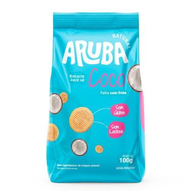 Imagem de Biscoito Doce de Coco Aruba Natural  Sem Glúten e Sem Lactose 100g